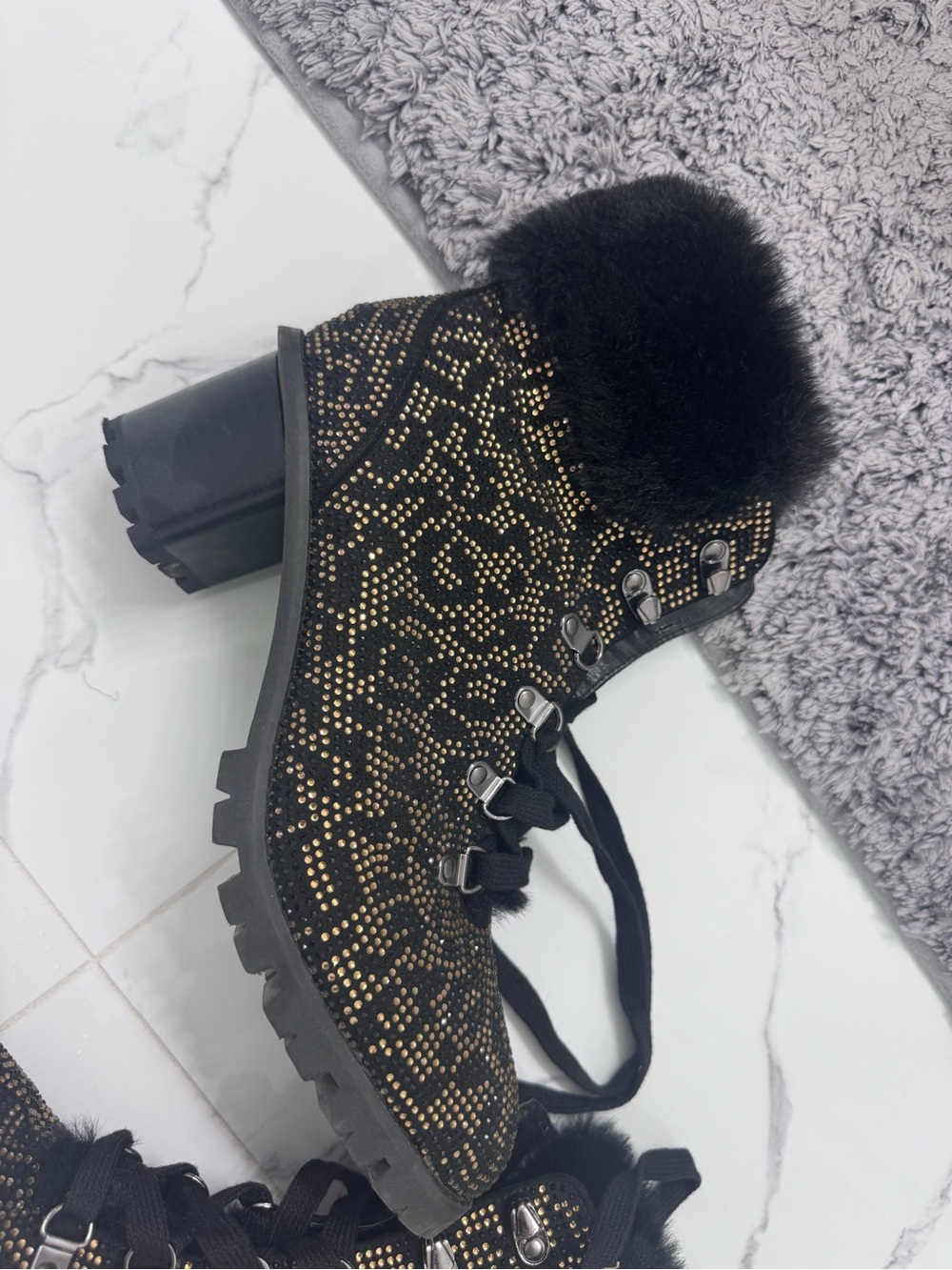 Cheetah Rhinestone Heel Boots! - Picture 3 of 5
